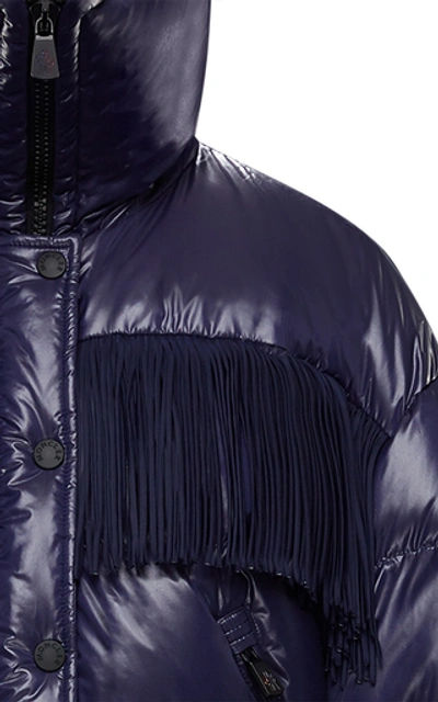 Shop Moncler Genius 3 Moncler Grenoble Genius Pourri Collared Puffer Jacket In Navy