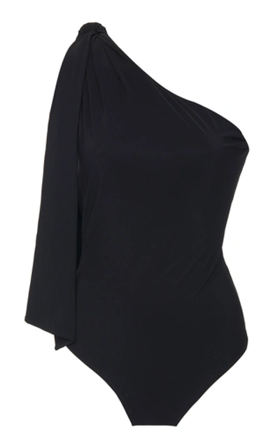 Shop Araks Medika Tie-detailed Swimsuit In Black