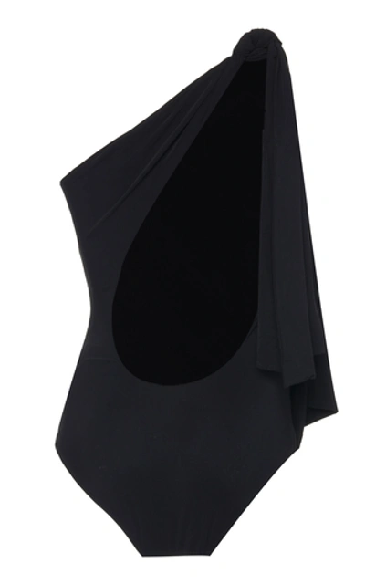 Shop Araks Medika Tie-detailed Swimsuit In Black
