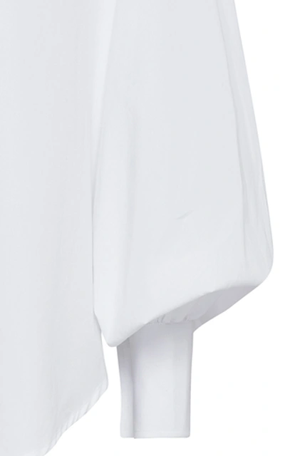 Shop Anna Quan Castiglia Cotton-poplin Button-up Shirt In White