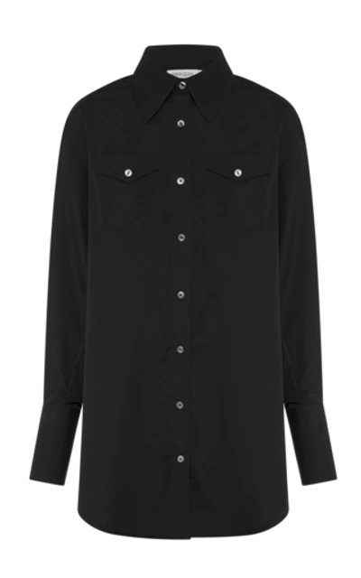 Shop Anna Quan Ralph Cotton Shirt In Black