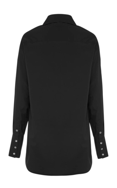 Shop Anna Quan Ralph Cotton Shirt In Black