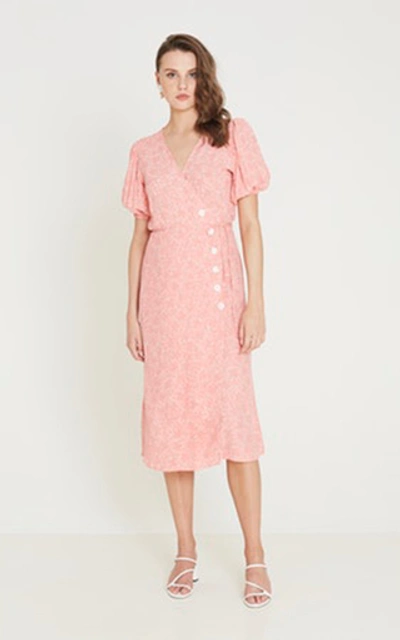 Shop Faithfull The Brand Fran Floral-print Crepe Midi Dress