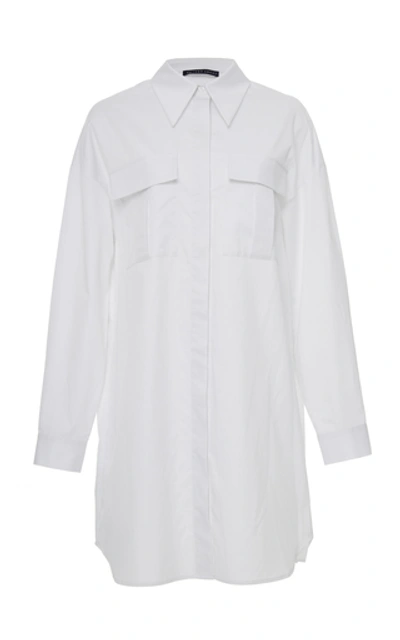 Shop Zeynep Arcay Cotton Shirt Dress In White