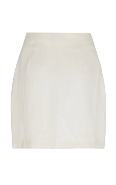 Shop Atoir Don't Forget It Crepe Mini Skirt In White