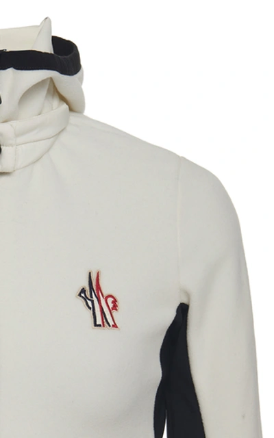 Shop Moncler Quilted Shell Ski Jacket In White