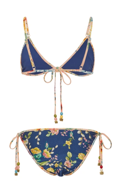 Shop Zimmermann Zinna Spliced Floral Bikini