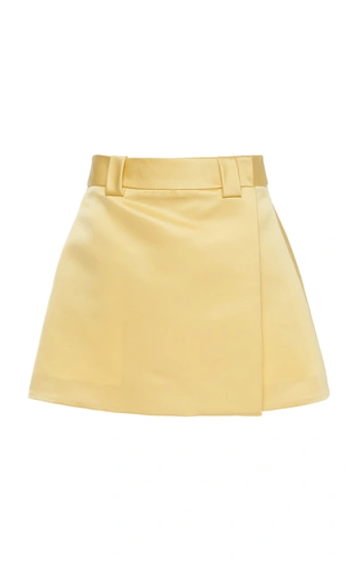 yellow prada skirt