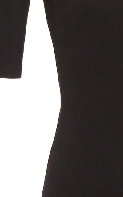 Shop Acne Studios Eman Stretch-cotton Bodysuit In Black