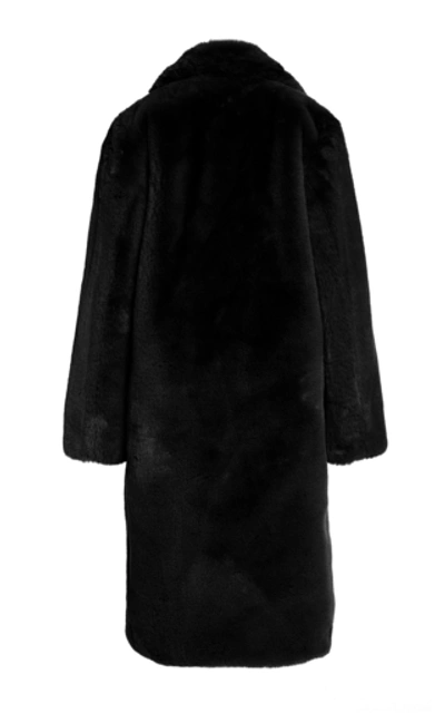 Shop Apparis Siena Faux Fur Coat In Black