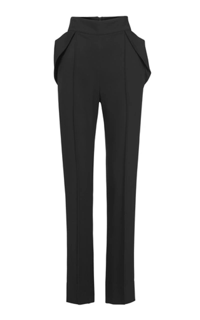 Shop Maticevski Prolific Pleated Cady Tapered Pants In Black