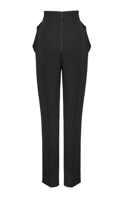 Shop Maticevski Prolific Pleated Cady Tapered Pants In Black