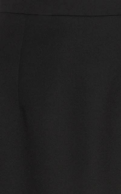 Shop Andrew Gn Virgin Wool A-line Skirt In Black