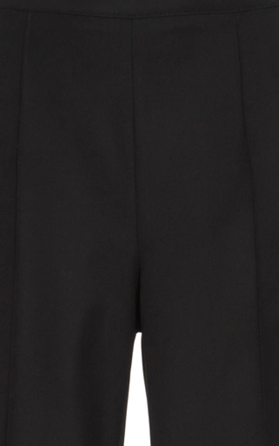 Shop Andrew Gn Wool Flared Pants In Black