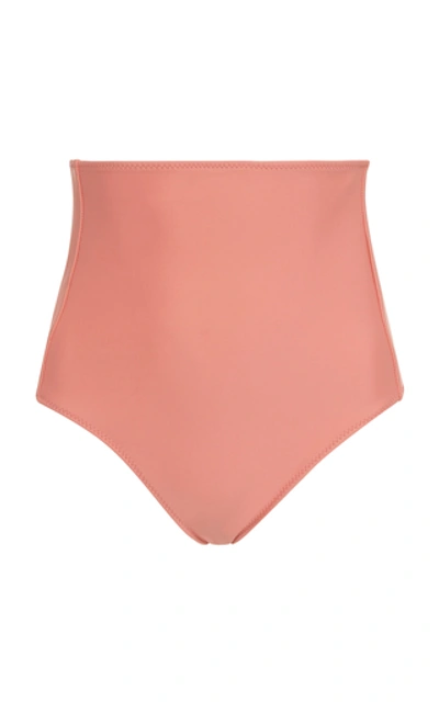 Shop Araks Yumi High-rise Bikini Bottom In Pink