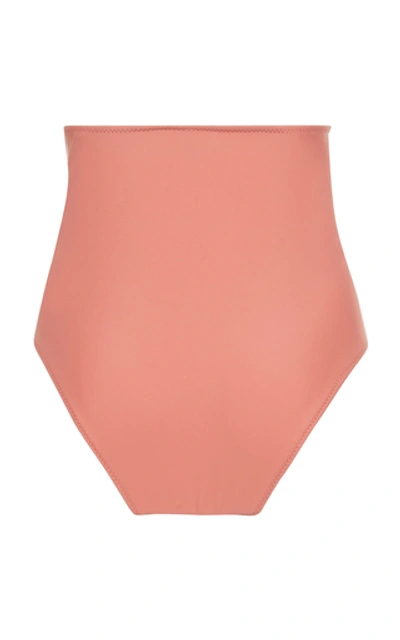 Shop Araks Yumi High-rise Bikini Bottom In Pink