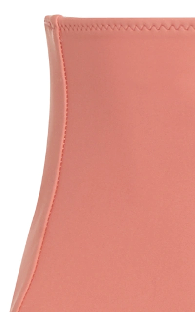 Shop Araks Yumi High-rise Bikini Bottom In Pink