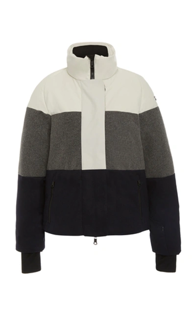 Shop Erin Snow Lola Wool-blend Jacket In Stripe