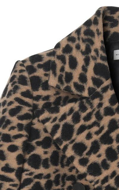 Shop By Malene Birger Belloa Spotted Wool Coat In Animal