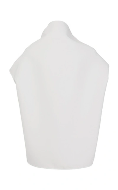 Shop Maticevski Hedy Two-tone Cady Top In White