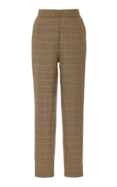 Shop Andres Otalora Ruth Wool Cigarette Pants In Print