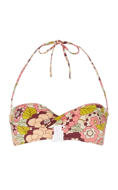 Shop Dodo Bar Or Women's Kayla Floral-print Halter Bikini Top