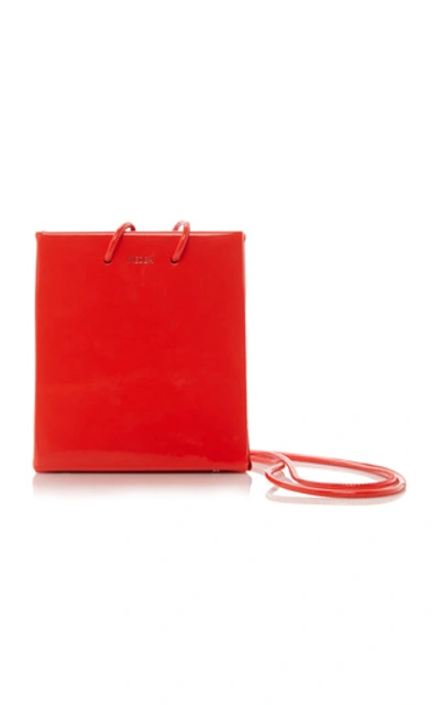 Shop Medea Short Vinyl Shoulder Bag In Red