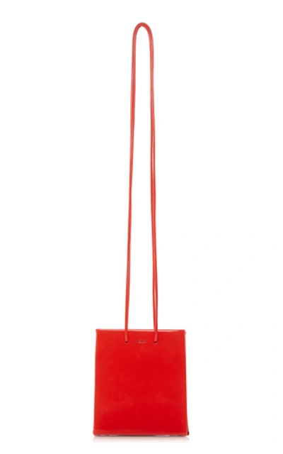 Shop Medea Short Vinyl Shoulder Bag In Red