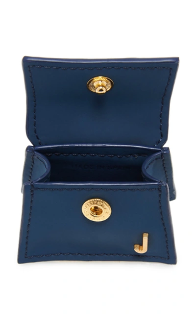 Shop Jacquemus Le Chiquiti Leather Bag In Navy