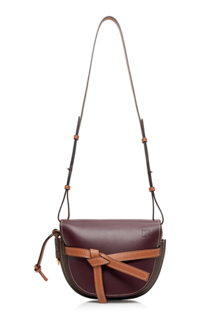 Shop Loewe Gate Small Leather Shoulder Bag In Multi