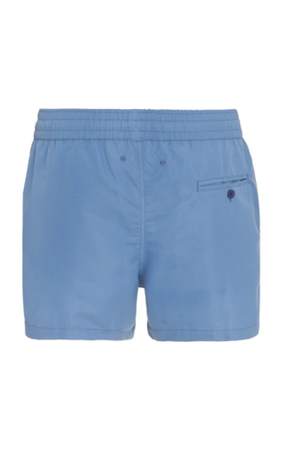 Shop Frescobol Carioca Drawstring Sports Swim Shorts In Blue