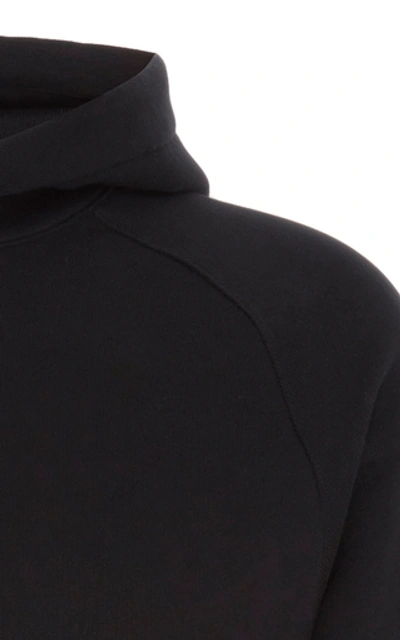 Shop Givenchy Cotton Logo Hoodie In Black