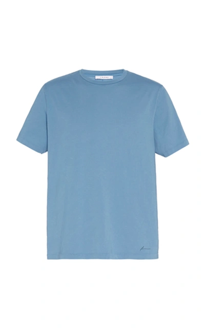 Shop Frame Perfect Cotton T-shirt In Blue