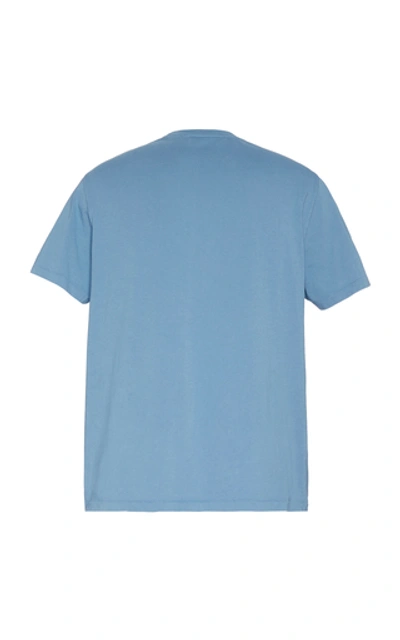 Shop Frame Perfect Cotton T-shirt In Blue