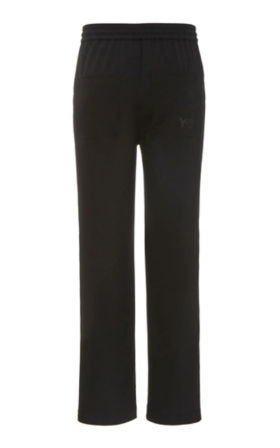 Shop Y-3 Wool-blend Straight-leg Pants In Black