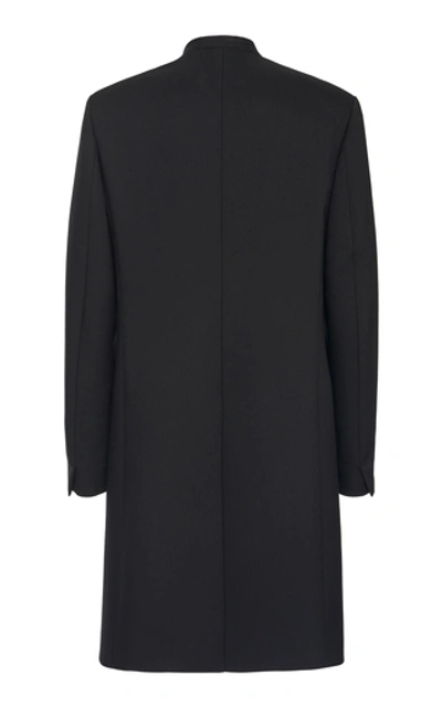 Shop Maison Margiela Wool Overcoat In Black