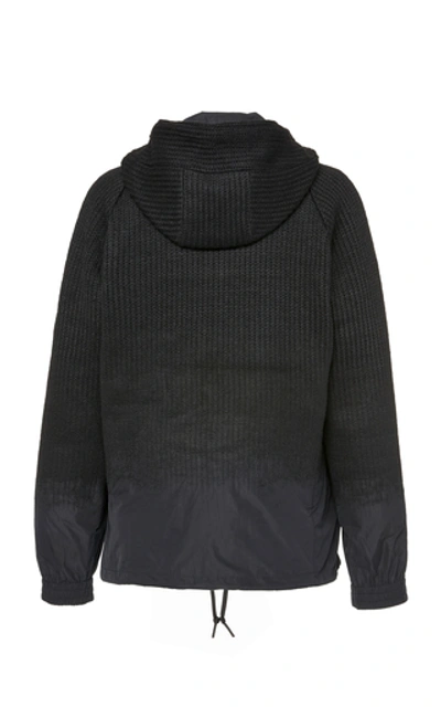 Shop Y-3 Hooded Nylon Track Jacket In Black