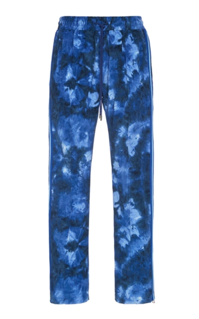 Shop Just Don Camo Corduroy Track Pants In Blue