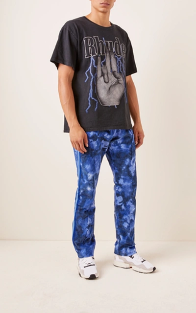 Shop Just Don Camo Corduroy Track Pants In Blue