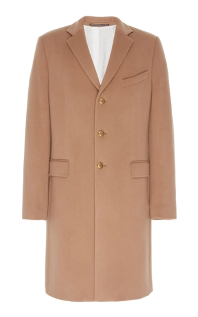 Shop Givenchy Brushed Wool-cashmere Coat In Neutral