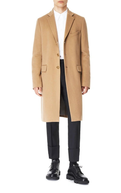 Shop Givenchy Brushed Wool-cashmere Coat In Neutral