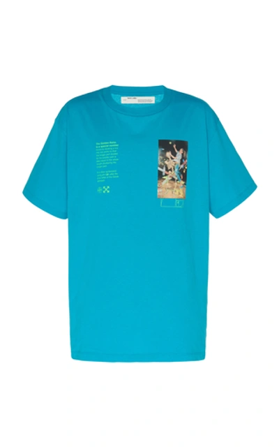 Shop Off-white Pascal Painting Cotton T-shirt In Blue