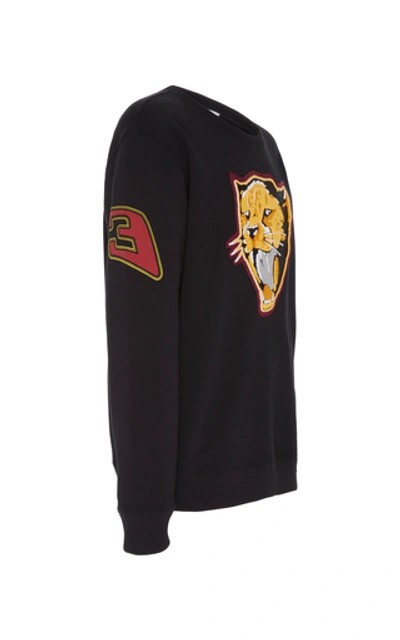 Shop Givenchy Tiger-patch Cotton Sweatshirt In Black