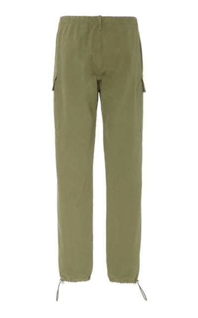 Shop Fear Of God Jiujitsu Cotton-canvas Straight-leg Pants In Green