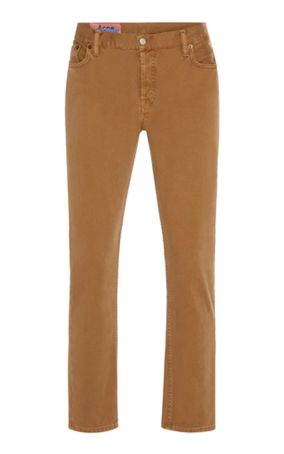 Shop Acne Studios River Caramel Twill Jeans In Brown