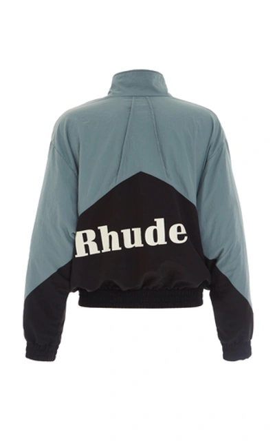 Shop Rhude Flight Shell Windbreaker Jacket In Black