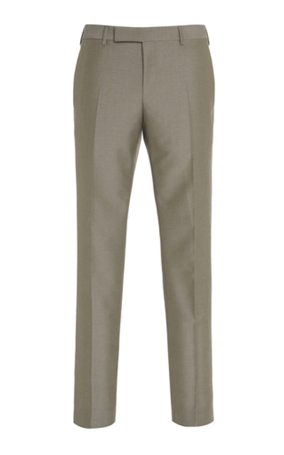 Shop Prada Wool Slim-leg Suit In Grey