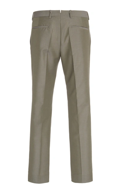 Shop Prada Wool Slim-leg Suit In Grey