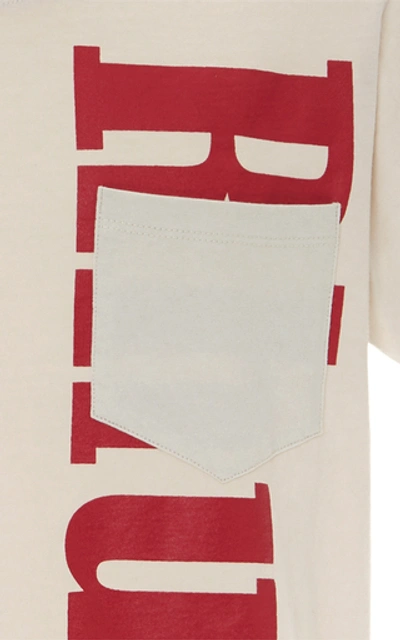 Shop Rhude Graphic Logo Cotton Tee In White