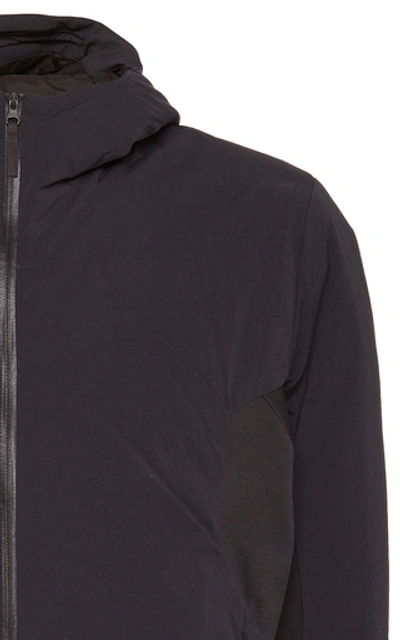 Shop Veilance Mionn Is Comp Hooded Nylon Jacket In Black